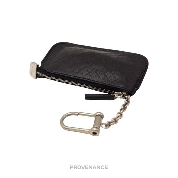 🔴 Gucci Key Pouch Cles - Black Diamante Leather - Picture 4 of 6